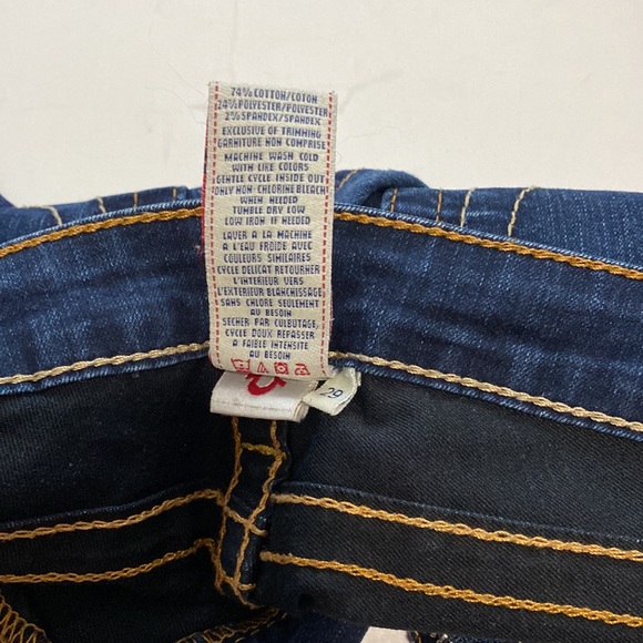 True Religión Skinny Dark Denim Jean Size 29 - Picture 9 of 14